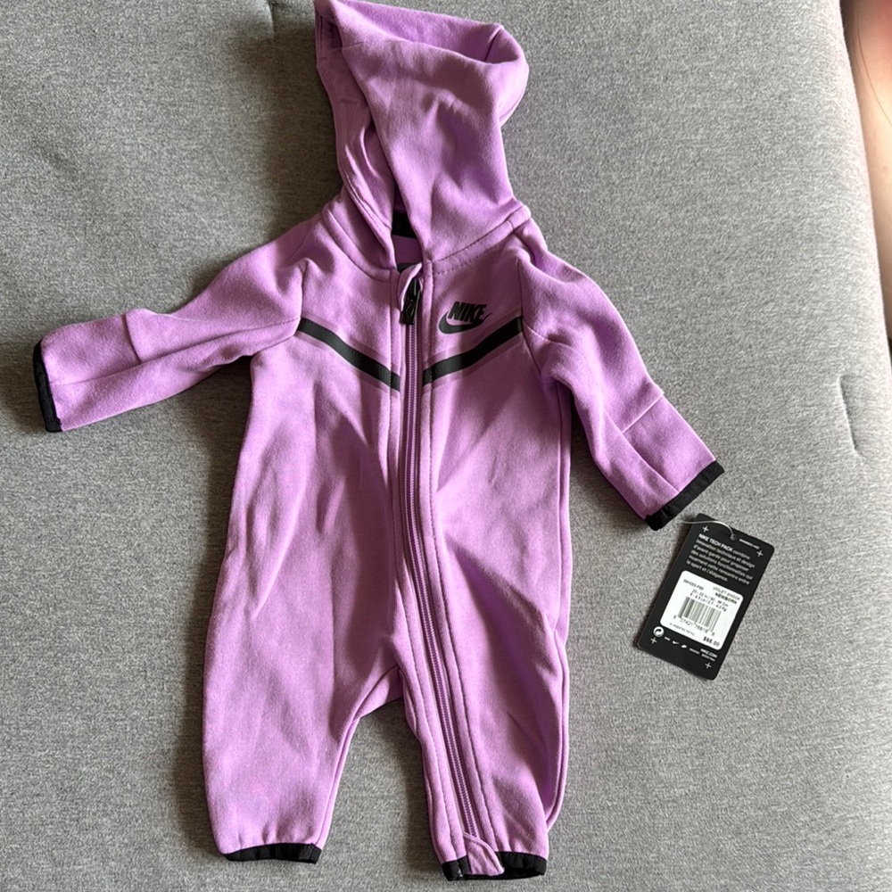 Nike Kids Purple One Piece newborn with tags